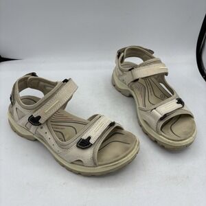 Ecco Shoes Womens Size 8 EU 39 Offroad Yucatan Receptor Tan Beige Sandals